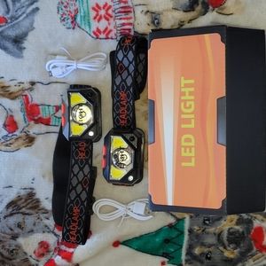 NIB LED Headlamp 2 in box. Rechargeable.